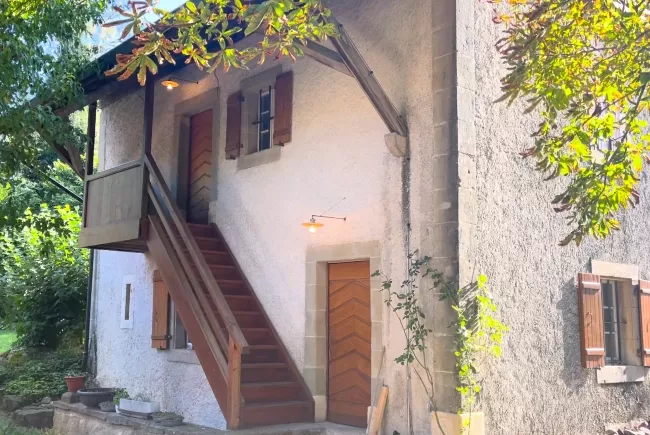Vue sur le bâtiment annexe de l'Espace Culturel